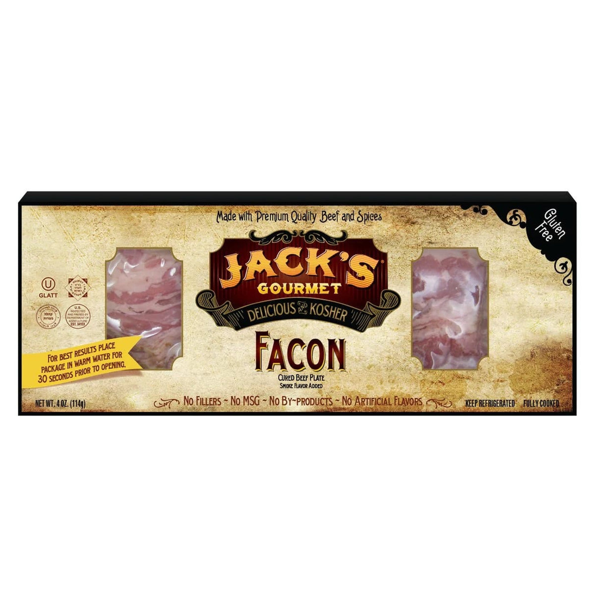 Facon Cured Beef "Beef Bacon"