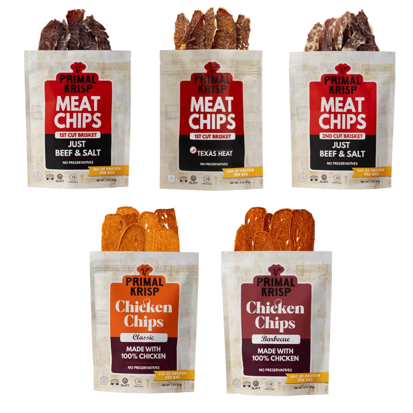 Primal Krisp Kosher Meat Chips — 2 oz
