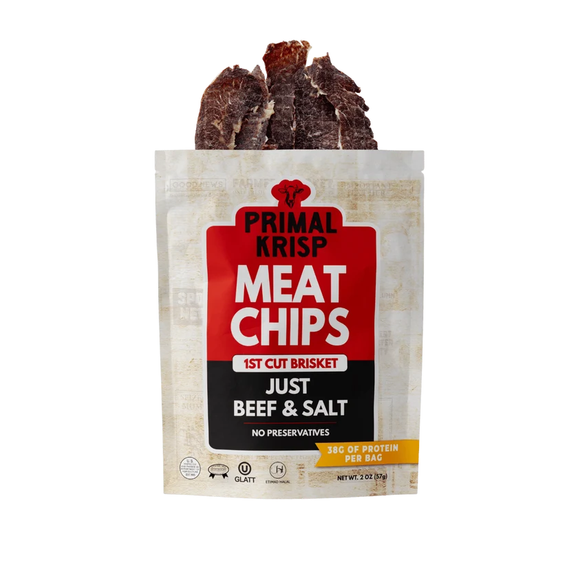 Primal Krisp Kosher Meat Chips — 2 oz