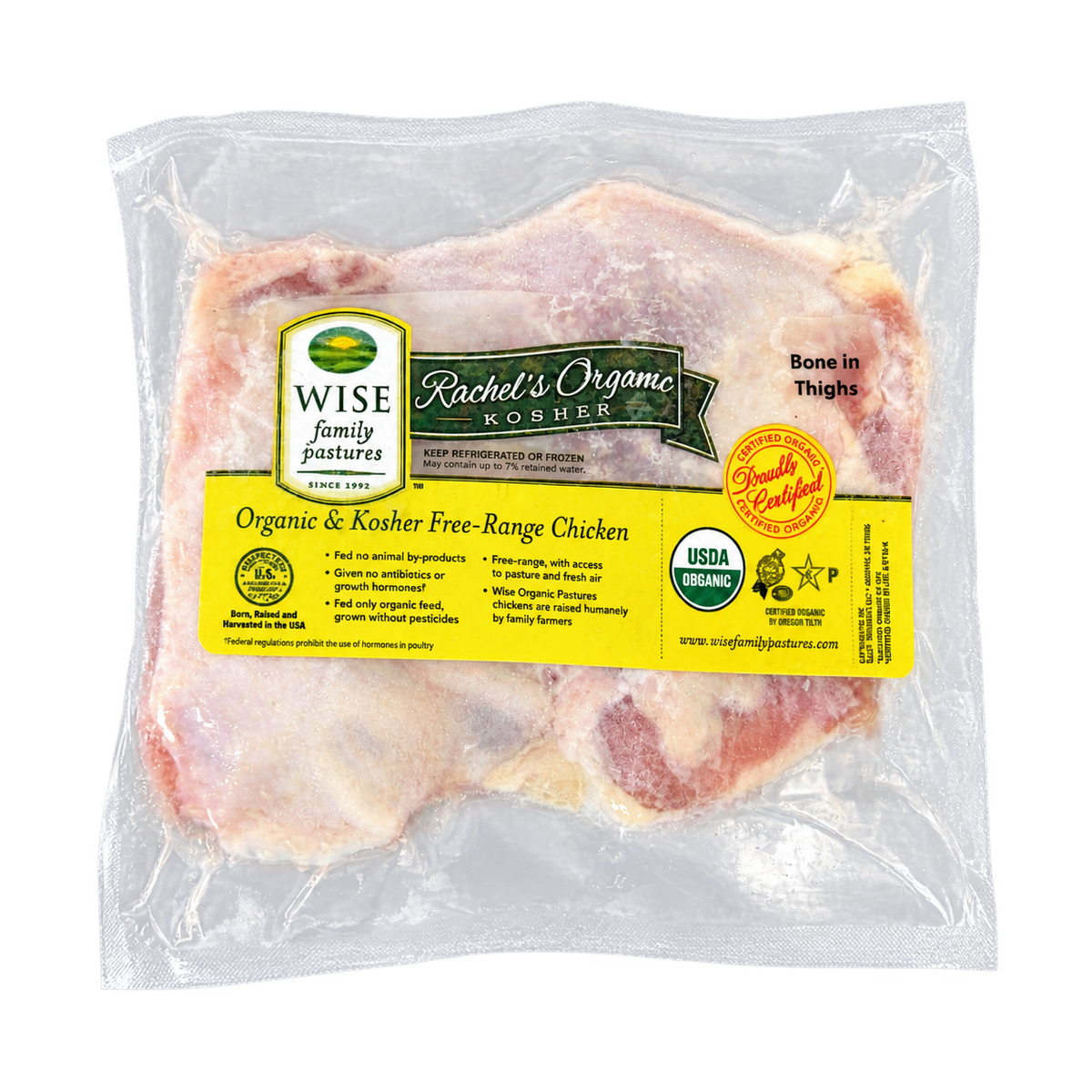 Organic Chicken Thighs (Bone-in)